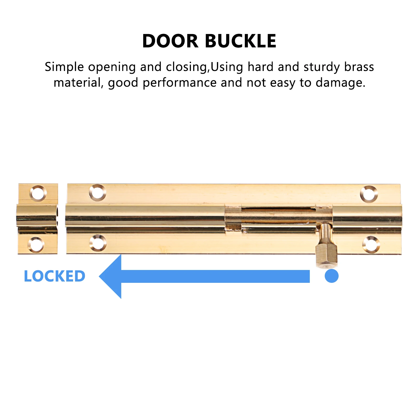2pcs Copper Security Lock Durable Wood Simple Installation Heavy Duty Practical Copper Bolt Door Bolt Hardware Retro Style
2pcs Copper Security Lock Durable Wood Simple Installation Heavy Duty Practical Copper Bolt Door Bolt Hardware Retro Style