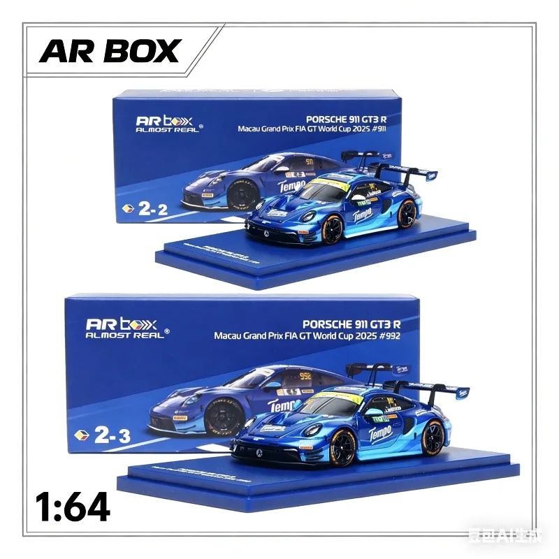 AR Box 1/64 911 GT3 R Tempo Cast-pressed realistic alloy car model, boys' holiday gift toy, adult collection decoration piece.
AR Box 1/64 911 GT3 R Tempo Cast-pressed realistic alloy car model, boys' holiday gift toy, adult collection decoration piece.