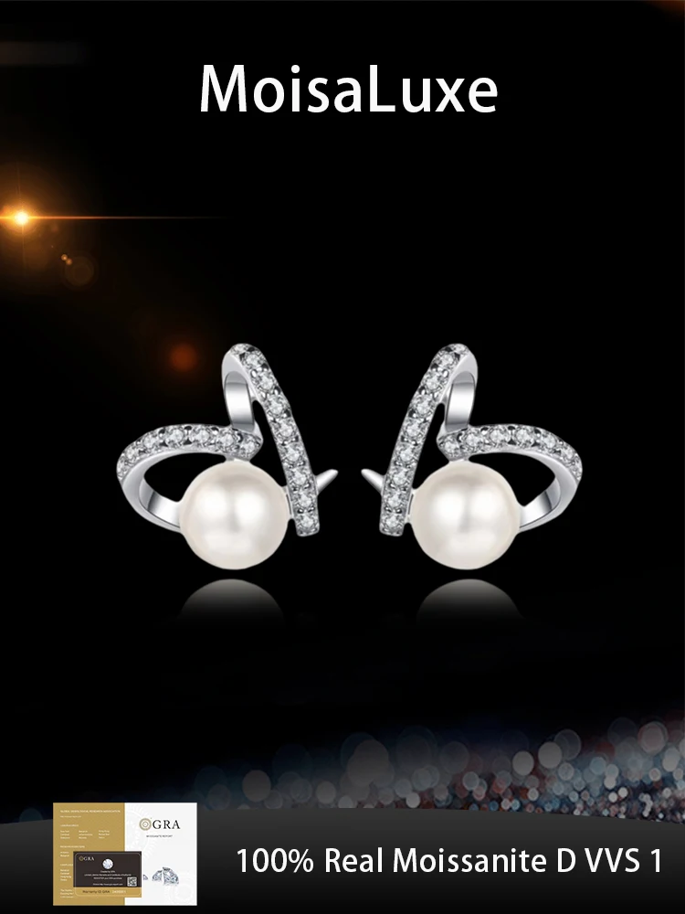 MoisaLuxe Official Store Moissanite Plata Sterling 925 Silver Pearl Heart Shape Earrings for Women Hoops Piercing Jewelry
MoisaLuxe Official Store Moissanite Plata Sterling 925 Silver Pearl Heart Shape Earrings for Women Hoops Piercing Jewelry