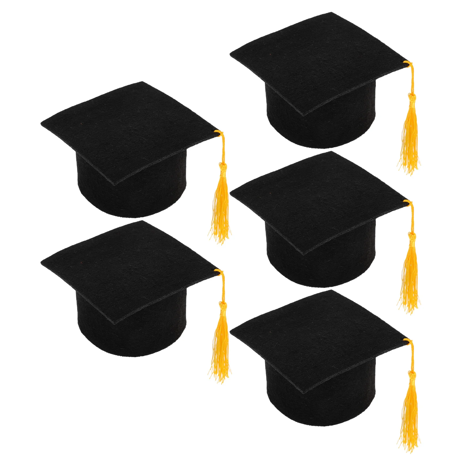 5 Pcs Felt Graduation Hats Mini Party Supplies Lightweight Venue Decorations Tiny Caps Toppers School Celebration
5 Pcs Felt Graduation Hats Mini Party Supplies Lightweight Venue Decorations Tiny Caps Toppers School Celebration