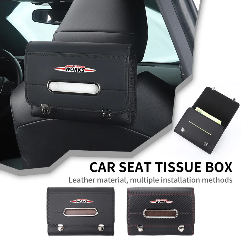 Car Seatback Tissue Holder Box Paper Towel Pouch Napkin Bag For MINI WORKS Cooper F55 F56 R60 R59 R58 R57 R56 R55 R53 R52 R50 On
Car Seatback Tissue Holder Box Paper Towel Pouch Napkin Bag For MINI WORKS Cooper F55 F56 R60 R59 R58 R57 R56 R55 R53 R52 R50 On