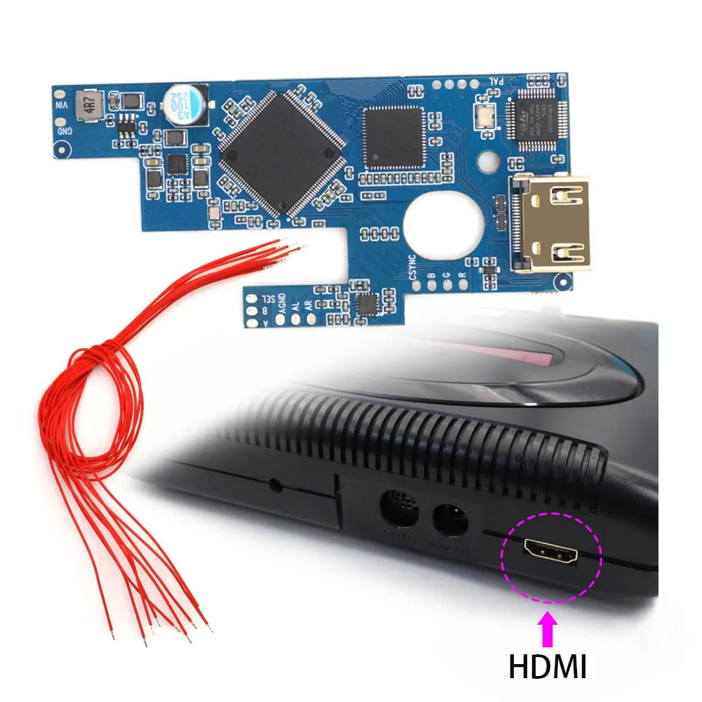 HISPEEDIDO HDMI MOD Kit For SEGA MD2 For SEGA Mega Drive 2 For SEGA Genesis 2
HISPEEDIDO HDMI MOD Kit For SEGA MD2 For SEGA Mega Drive 2 For SEGA Genesis 2
