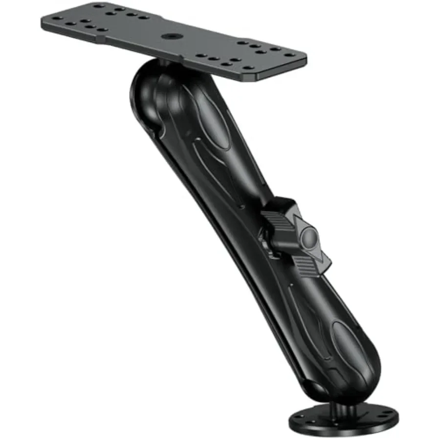 Aluminum Alloy Fish Finder Mount with C Size 1.5 Ball Rectangle Plate Round Base 9.1 Long Arm Marine Electronic Mount Compatibl
Aluminum Alloy Fish Finder Mount with C Size 1.5 Ball Rectangle Plate Round Base 9.1 Long Arm Marine Electronic Mount Compatibl