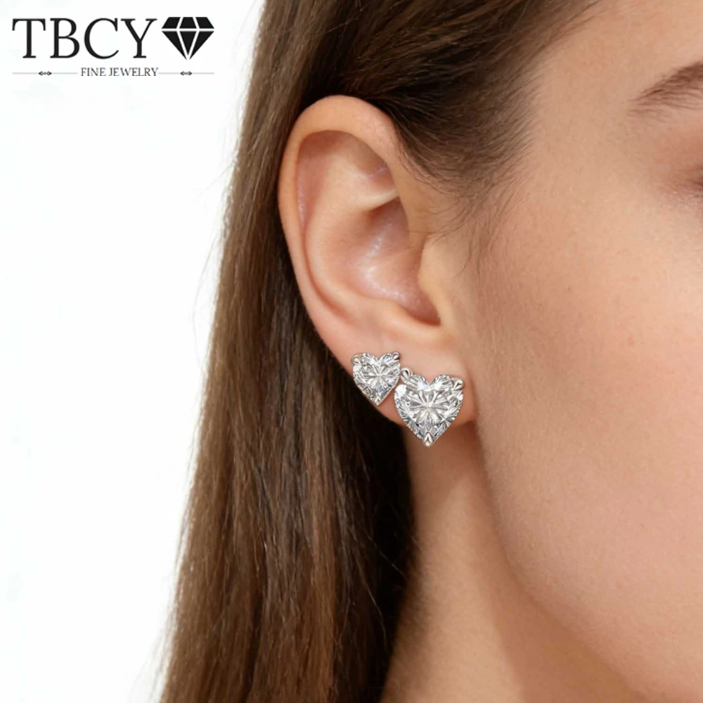 TBCYD 2 Gems Heart Cut Moissanite Earrings 3CT Double Heart Earrings With GRA for Women 925 Sterling Silver Fine Jewelry
TBCYD 2 Gems Heart Cut Moissanite Earrings 3CT Double Heart Earrings With GRA for Women 925 Sterling Silver Fine Jewelry