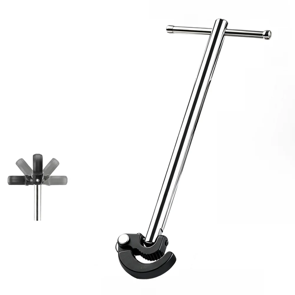 Adjustable T Type Sink Wrench 10-32mm High Carbon Steel 180 Degree Rotating Head Extendable Shaft For Plumbing Faucet Nut Remova
Adjustable T Type Sink Wrench 10-32mm High Carbon Steel 180 Degree Rotating Head Extendable Shaft For Plumbing Faucet Nut Remova