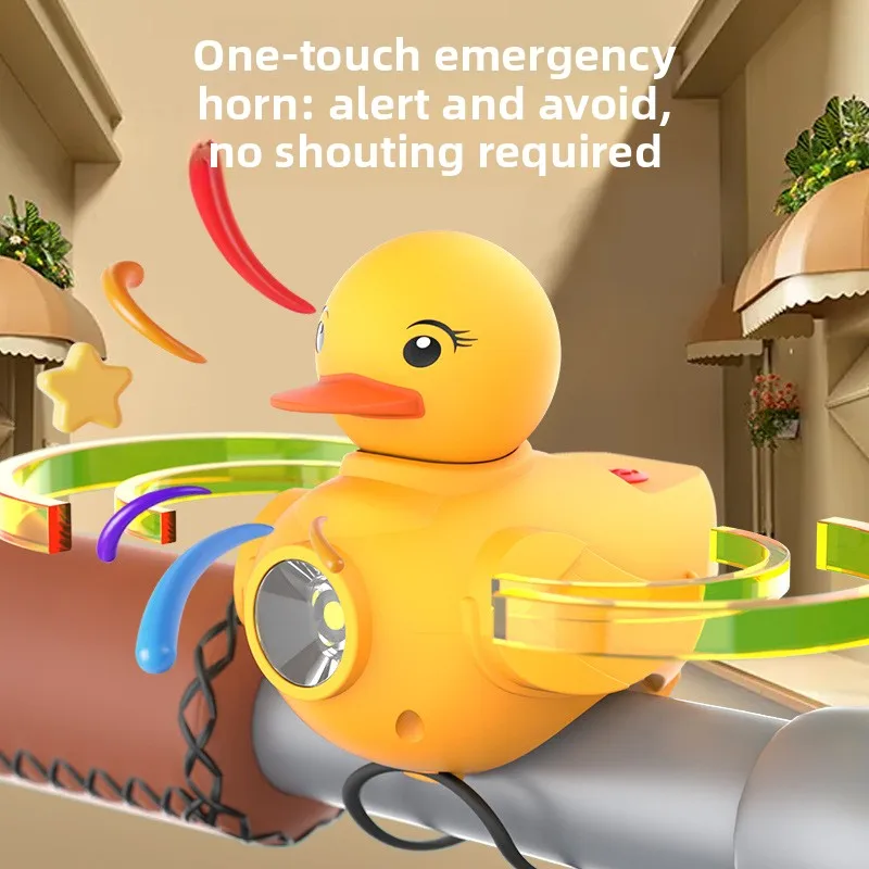 Duck-Shaped Bike Headlight with 130dB Horn & Multi-Mode LED - USB Rechargeable Waterproof Cycling Light for Kids & Adults
Duck-Shaped Bike Headlight with 130dB Horn & Multi-Mode LED - USB Rechargeable Waterproof Cycling Light for Kids & Adults