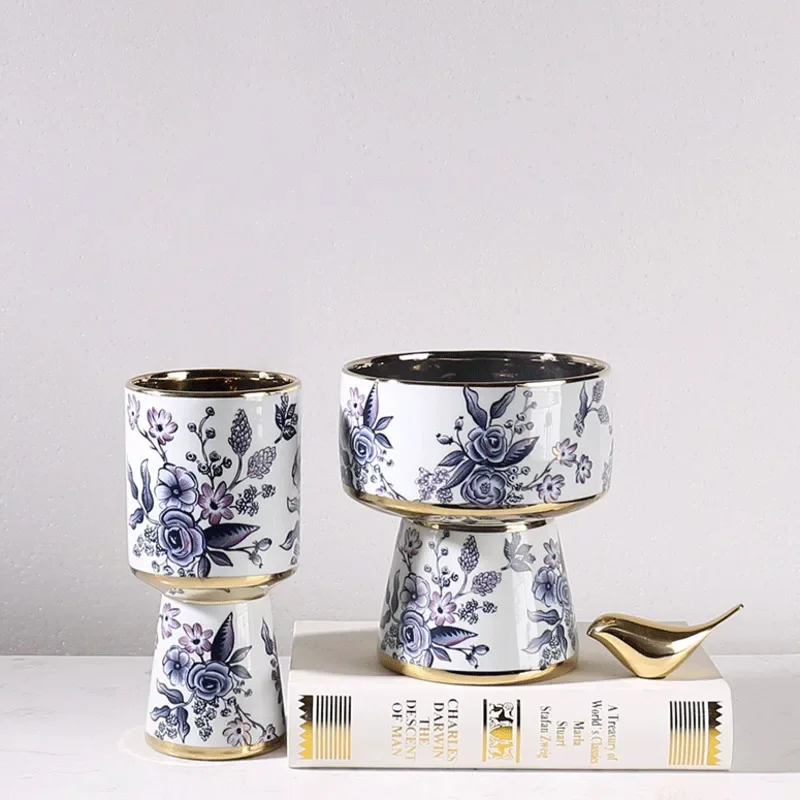 Light Luxury Blue And White Porcelain Ceramic Vase Advanced Model House Home Decoration Hotel Living Room Table Vase
Light Luxury Blue And White Porcelain Ceramic Vase Advanced Model House Home Decoration Hotel Living Room Table Vase