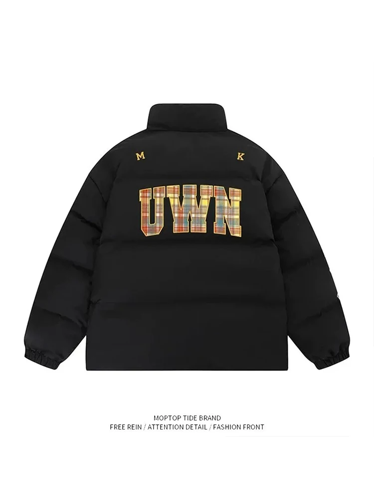 Thiened American Sle Cotton Jaet for Men And Women Warmth Embroidery Patchwork Loose High Street Collar Cotton Coat
Thiened American Sle Cotton Jaet for Men And Women Warmth Embroidery Patchwork Loose High Street Collar Cotton Coat