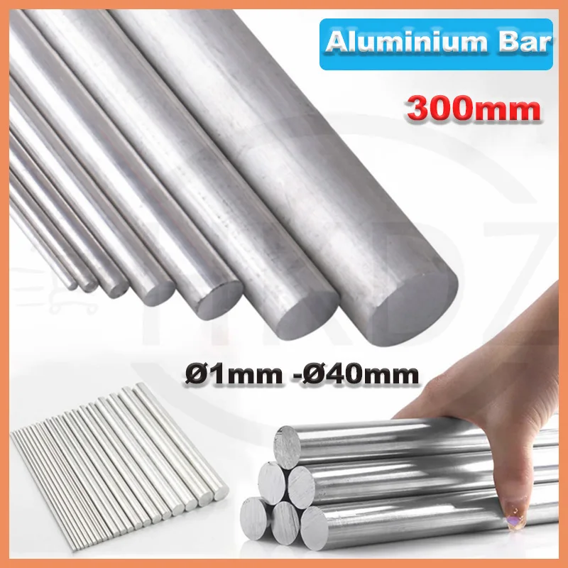 Aluminum Round Rod 6063 Diameter Ø1mm -40mm Length 300mm Solid Aluminium Rod Straight Aluminium Round Bar
Aluminum Round Rod 6063 Diameter Ø1mm -40mm Length 300mm Solid Aluminium Rod Straight Aluminium Round Bar
