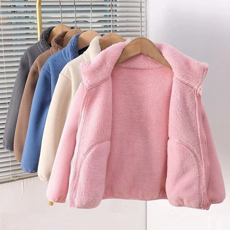 Boys Girls Thickened Jackets Kids Plush Velvet Warm Outerwear Children Padded Winter Coats Toddler Autumn Casual Clothing 2-10Y
Boys Girls Thickened Jackets Kids Plush Velvet Warm Outerwear Children Padded Winter Coats Toddler Autumn Casual Clothing 2-10Y