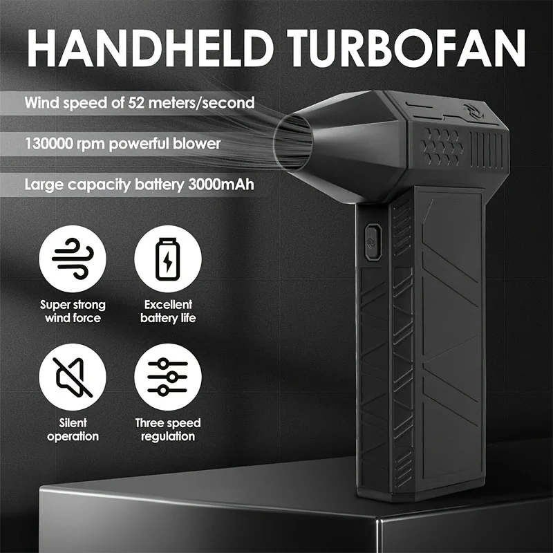 Portable fierce turbofan, handheld 130,000 RPM high speed, can dust, snow blowing,,Light a fire,multi-functional outdoor use
Portable fierce turbofan, handheld 130,000 RPM high speed, can dust, snow blowing,,Light a fire,multi-functional outdoor use