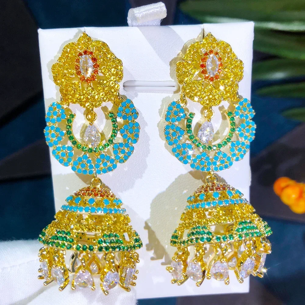 Soramoore Luxury Original Shiny Pendant Earrings For Women Lady bridal Wedding party Dubai Shiny Earrings Jewelry Daily Party
Soramoore Luxury Original Shiny Pendant Earrings For Women Lady bridal Wedding party Dubai Shiny Earrings Jewelry Daily Party