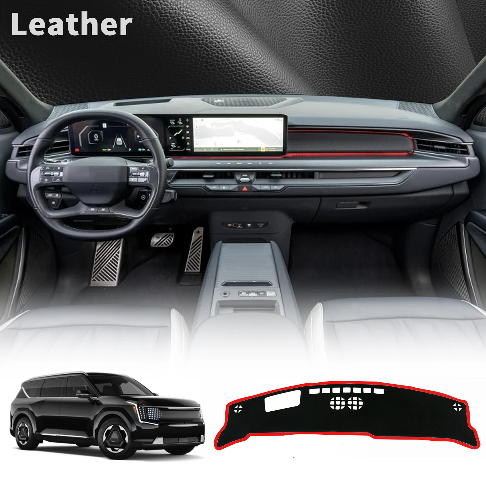for Kia EV9 2024 2025 2026 MV GT Line Car Dashmat DashMat Dashboard Cover Pad Sunshade Protective Carpet Accessories
for Kia EV9 2024 2025 2026 MV GT Line Car Dashmat DashMat Dashboard Cover Pad Sunshade Protective Carpet Accessories