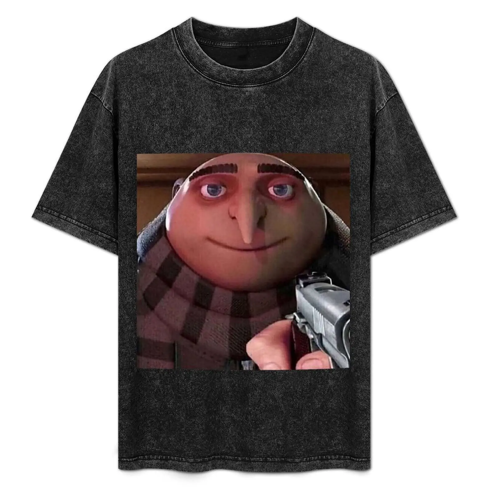 gru gun meme T-Shirt Simple Solid Color Crew Neck Tee
gru gun meme T-Shirt Simple Solid Color Crew Neck Tee