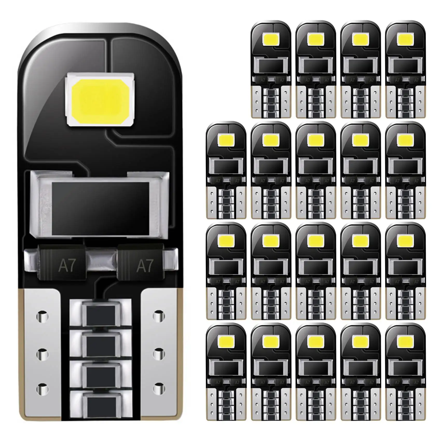 20 шт. W5W 168 194 T10 2835 светодиодный светильник Canbus 2SMD лампы для салона автомобиля купольный светильник для чтения парковочные огни без ошибок 12 В
20 шт. W5W 168 194 T10 2835 светодиодный светильник Canbus 2SMD лампы для салона автомобиля купольный светильник для чтения парковочные огни без ошибок 12 В