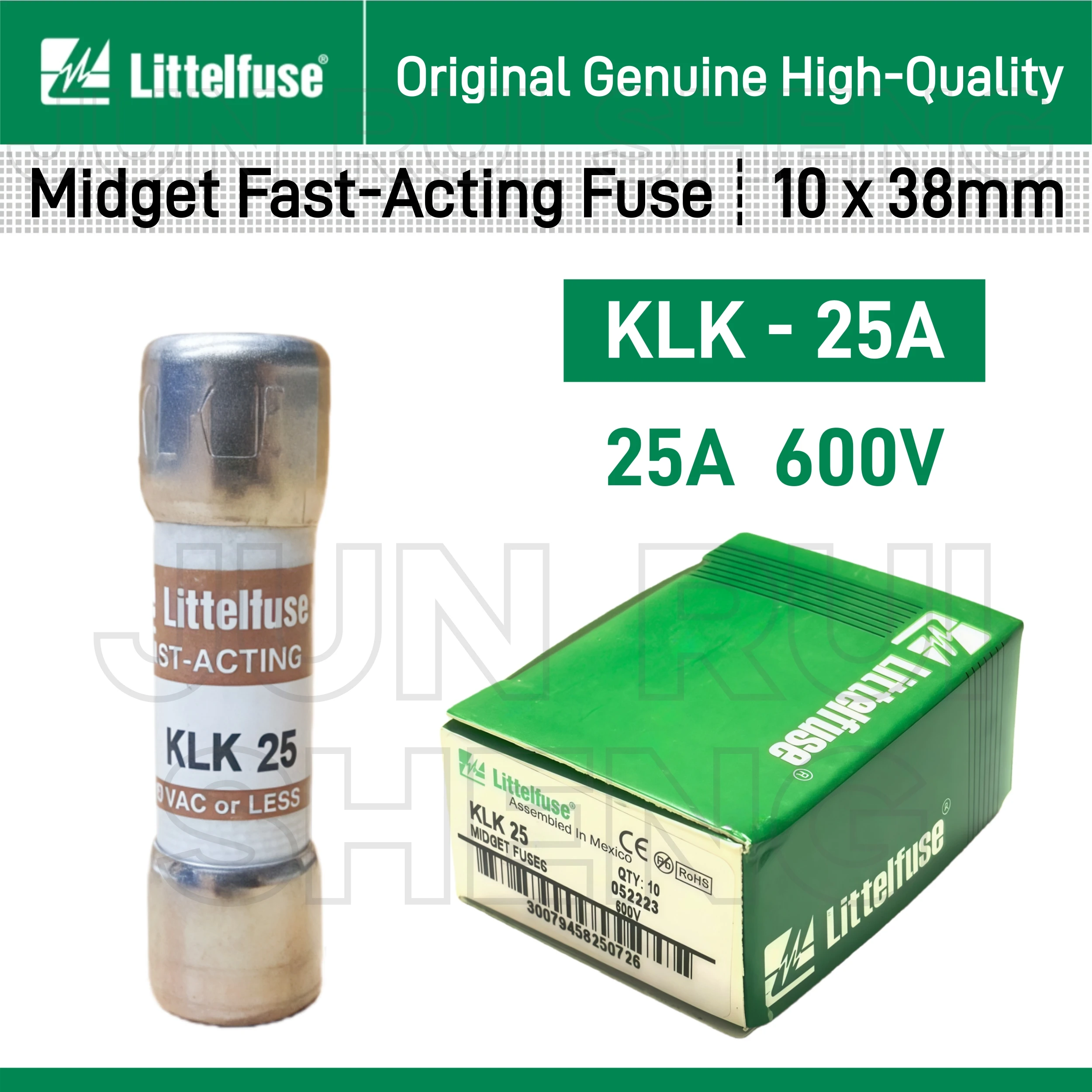 KLK-25 KLK-25A Littelfuse KLK 25 Original KLK 25A Fast Acting Fuse KLK25 600V Fast Blow Fuse KLK25A Midget Fuse Switch 10*38mm
KLK-25 KLK-25A Littelfuse KLK 25 Original KLK 25A Fast Acting Fuse KLK25 600V Fast Blow Fuse KLK25A Midget Fuse Switch 10*38mm