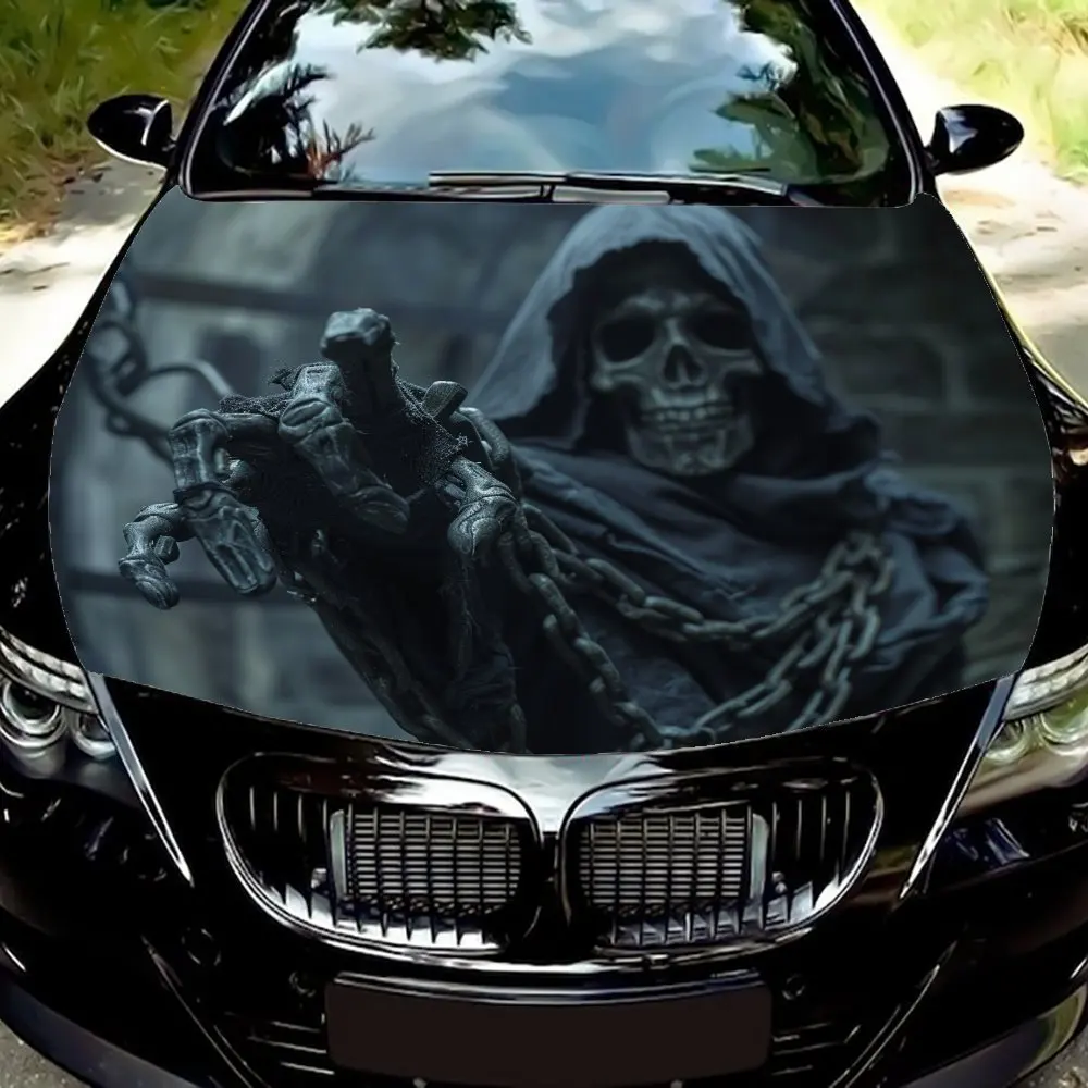 Dark Skull Car Vinyl Wrap - Stunning Engine Hood Decal, Splash-Resistant PVC, Easy Removal,Waterproof And Scratch-resistant,Self
Dark Skull Car Vinyl Wrap - Stunning Engine Hood Decal, Splash-Resistant PVC, Easy Removal,Waterproof And Scratch-resistant,Self
