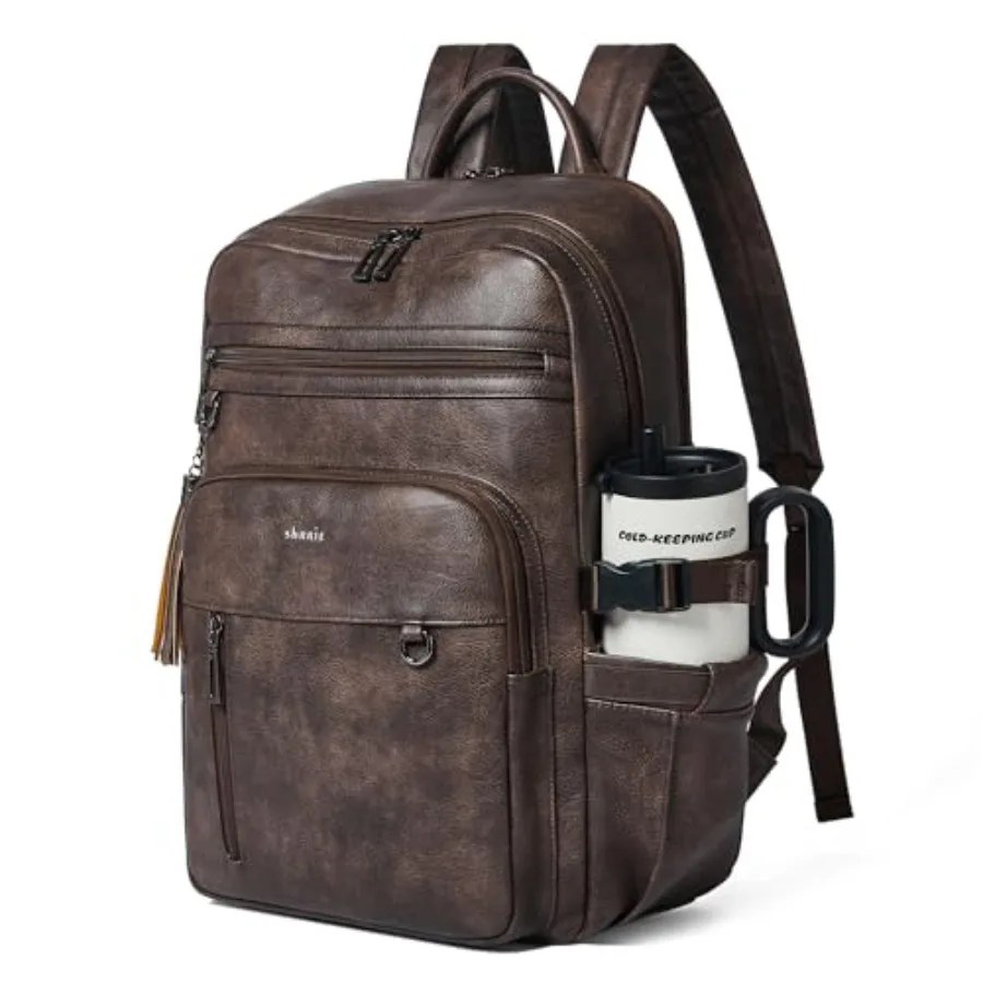 Vegan Leather Laptop Backpack for Women, 17 Inch Computer Backpack Purse for Work Business College Travel Teacher Nurse with An
Vegan Leather Laptop Backpack for Women, 17 Inch Computer Backpack Purse for Work Business College Travel Teacher Nurse with An