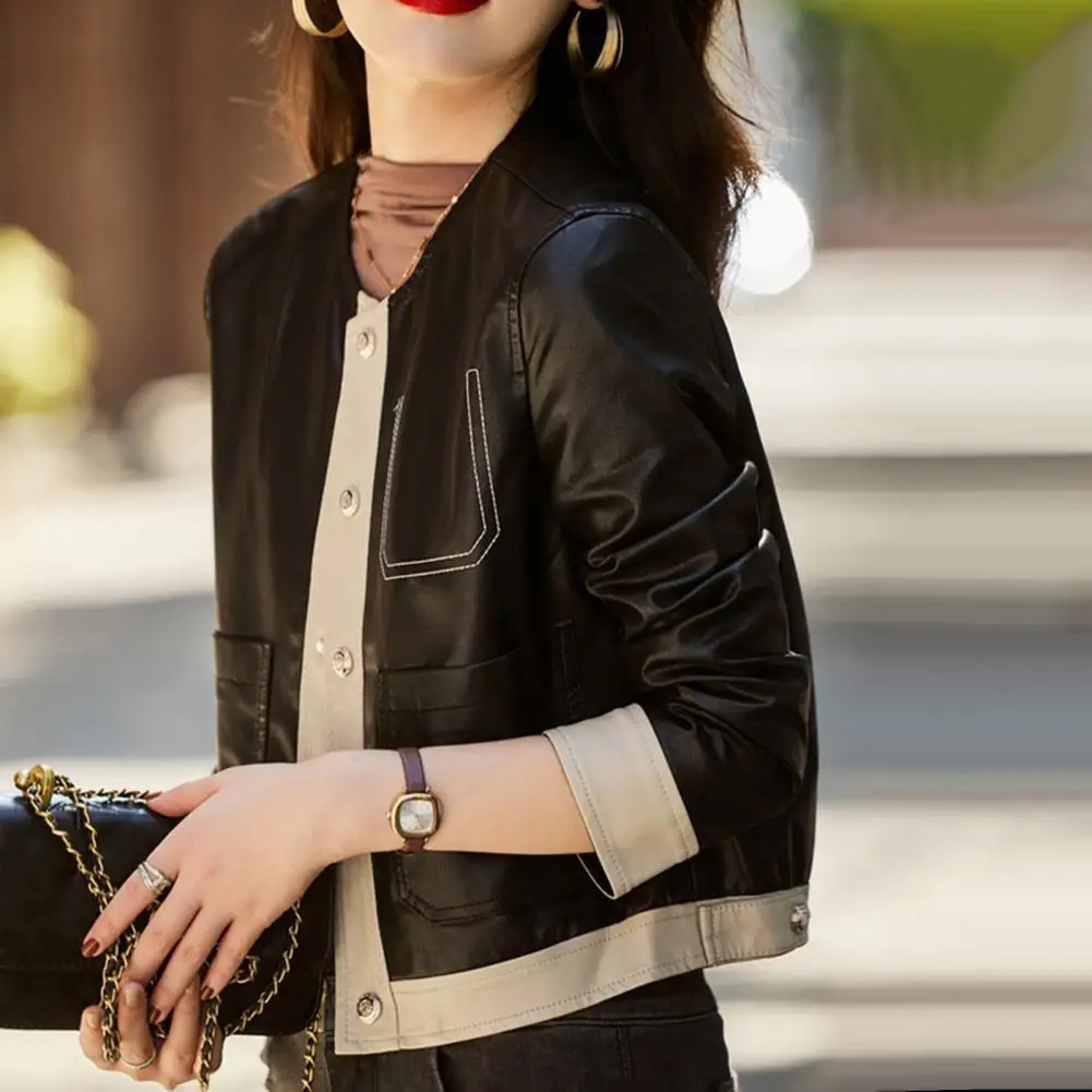 Trendy Outerwear Retro Style Women's Slim Fit Jacket with Long Sleeves Buttoned Closure Autumn Casual Outerwear for Ladies Women
Trendy Outerwear Retro Style Women's Slim Fit Jacket with Long Sleeves Buttoned Closure Autumn Casual Outerwear for Ladies Women