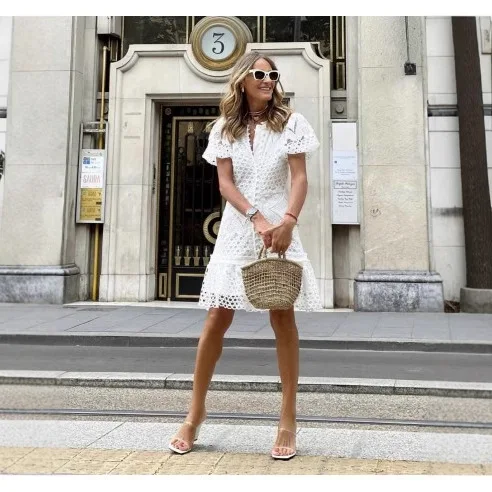 Figure-Hugging Dress Lace-Trimmed Bodycon Short Dress European Charming Silhouette Dress Cocktail Evening Casual Dresses
Figure-Hugging Dress Lace-Trimmed Bodycon Short Dress European Charming Silhouette Dress Cocktail Evening Casual Dresses