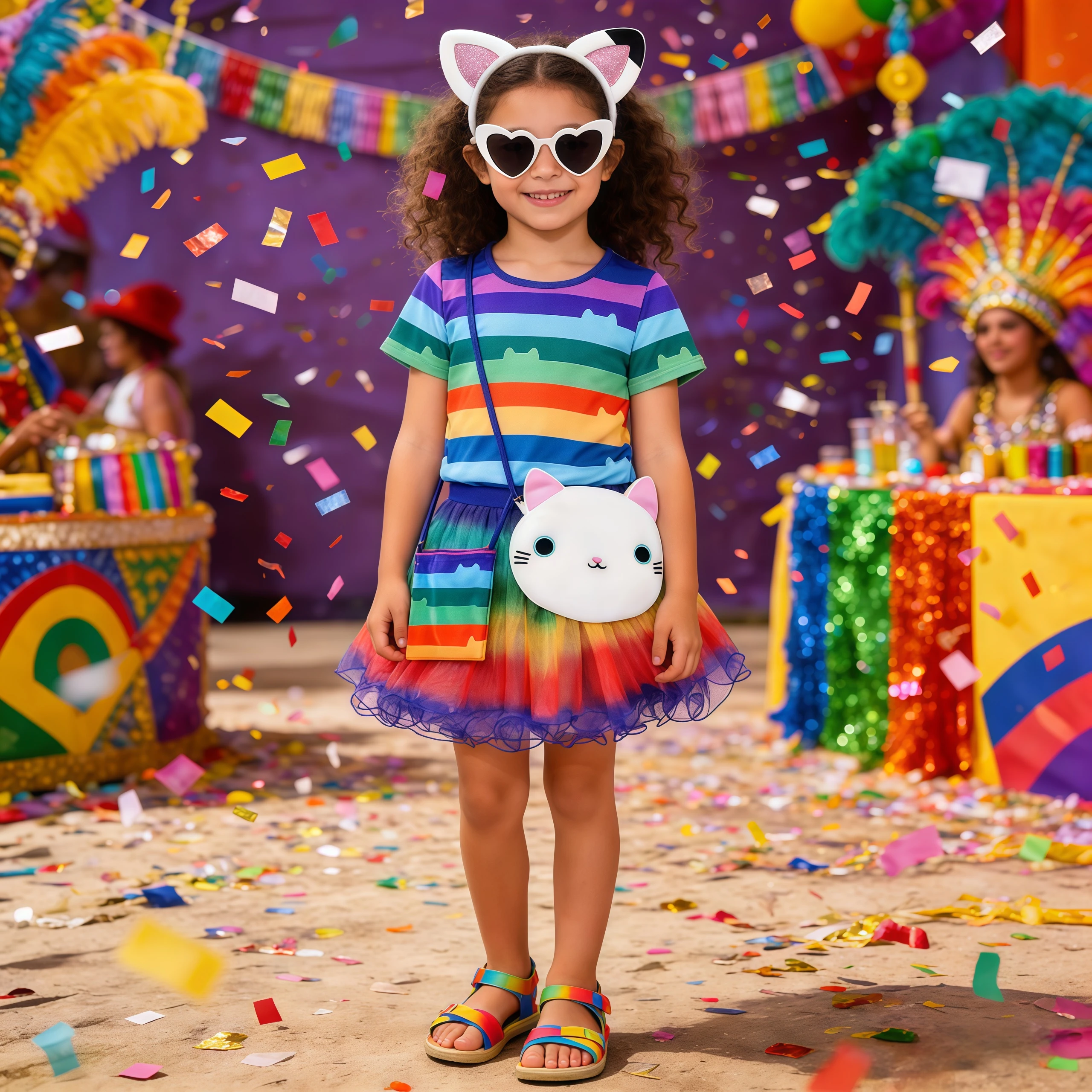 Summer Cartoon Girls Rainbow Tutu Dresses With Striped T-Shirt For Kids Cats Halloween Cosplay Carnival Costume Birthday Party
Summer Cartoon Girls Rainbow Tutu Dresses With Striped T-Shirt For Kids Cats Halloween Cosplay Carnival Costume Birthday Party