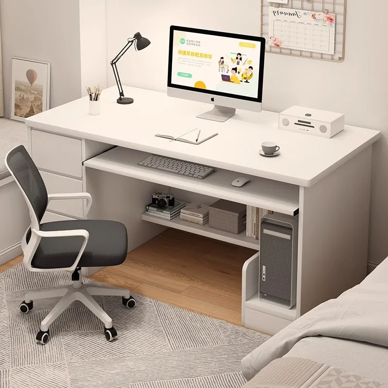 Computer desk Desktop desk Student home bedroom Study table Simple workbench with drawers
Computer desk Desktop desk Student home bedroom Study table Simple workbench with drawers