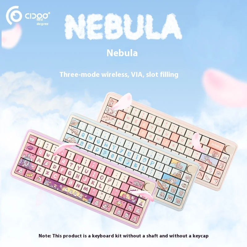 Cidoo Nebula Tri-Mode Wireless Mechanical Keyboard Customized Kit Cute Cartoon Student Notebook Windows Macos Pc Accessories
Cidoo Nebula Tri-Mode Wireless Mechanical Keyboard Customized Kit Cute Cartoon Student Notebook Windows Macos Pc Accessories