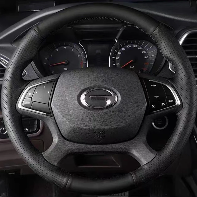 Оплетка из натуральной кожи для Trumpchi GA4 2015-2017, самодельная оплетка на рулевое колесо, аксессуары для интерьера автомобиля
Оплетка из натуральной кожи для Trumpchi GA4 2015-2017, самодельная оплетка на рулевое колесо, аксессуары для интерьера автомобиля