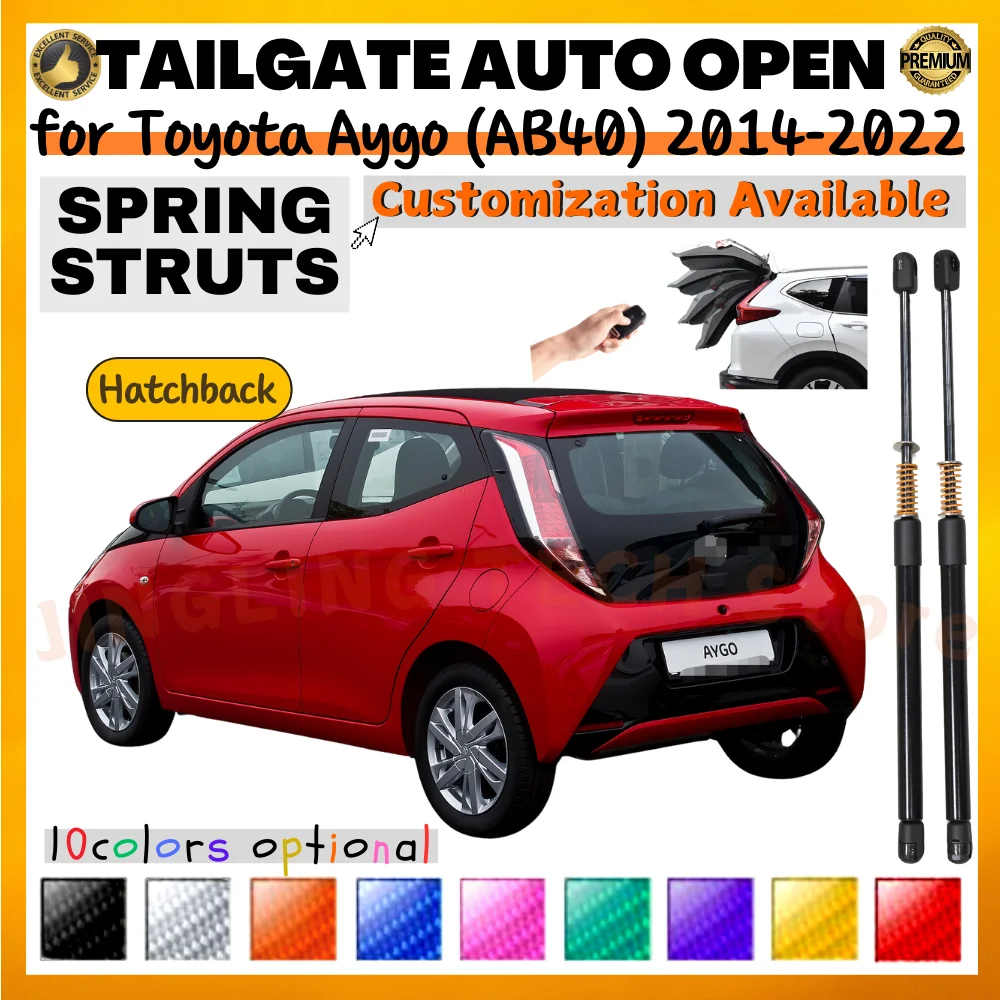Qty(2) Trunk Struts with Spring for Toyota Aygo (AB40) 2014-2022 Hatchback Rear Tailgate Boot Lift Supports Shock Absorbers
Qty(2) Trunk Struts with Spring for Toyota Aygo (AB40) 2014-2022 Hatchback Rear Tailgate Boot Lift Supports Shock Absorbers