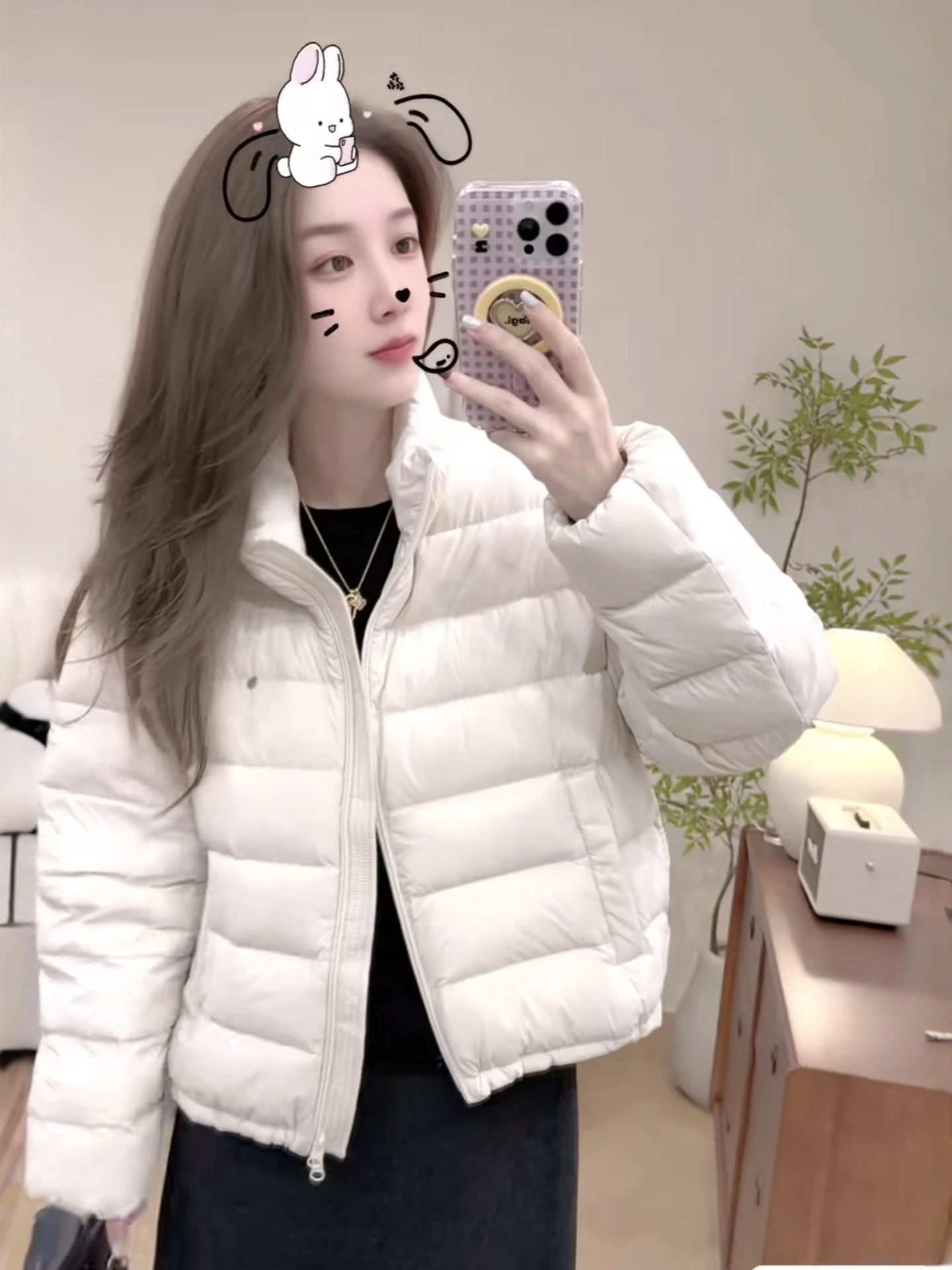 Stylish Short White Duck down Jacket Stand Collar Women's Fashion Winter Warm Coat Korean Style Regular Fit 50% down
Stylish Short White Duck down Jacket Stand Collar Women's Fashion Winter Warm Coat Korean Style Regular Fit 50% down