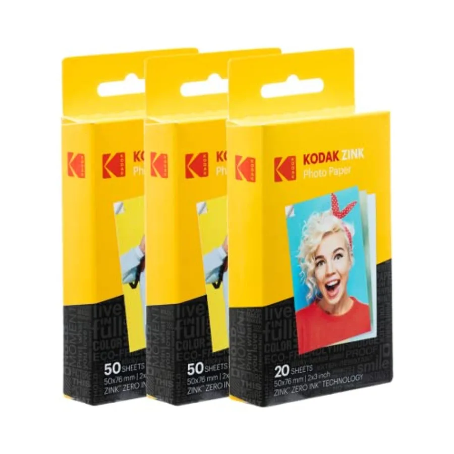 2x3 Premium Zink Photo Paper 120 Pack - Compatible with Smile and Step Printers
2x3 Premium Zink Photo Paper 120 Pack - Compatible with Smile and Step Printers