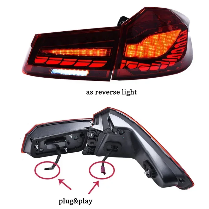 Car LED Taillight For BMW 5S G30 2016 2017 2018 2019 2020 Rear Running Lamp Brake Reverse Turn Signal Waterproof Car Accessories
Car LED Taillight For BMW 5S G30 2016 2017 2018 2019 2020 Rear Running Lamp Brake Reverse Turn Signal Waterproof Car Accessories