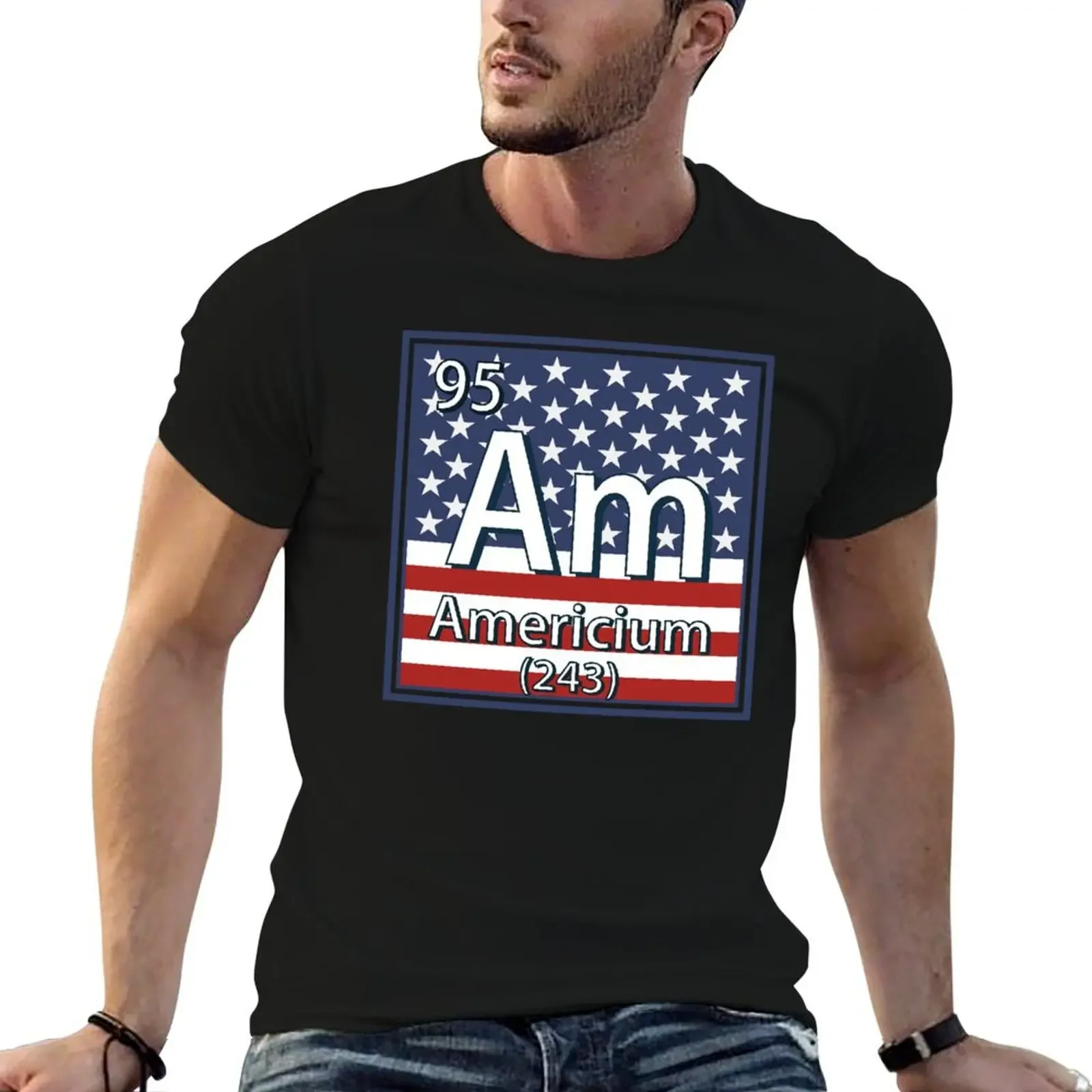 Americium - American Element Flag T-Shirt summer clothes Clothing sports fans heavyweight t shirts for men
Americium - American Element Flag T-Shirt summer clothes Clothing sports fans heavyweight t shirts for men