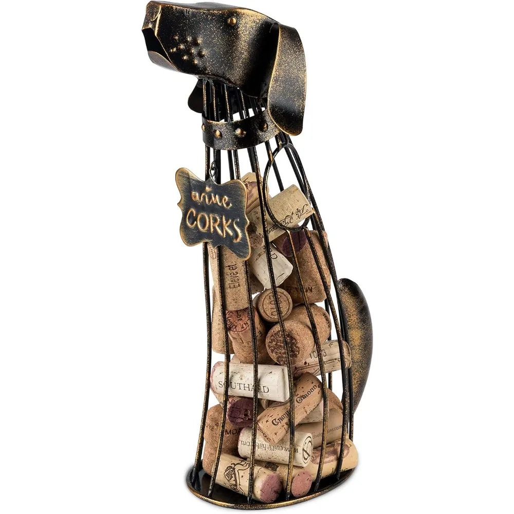 dog wine cork holder decorative in metal with bronze finish, corks display holders, home bar accessories, kitchen and dining ro
dog wine cork holder decorative in metal with bronze finish, corks display holders, home bar accessories, kitchen and dining ro