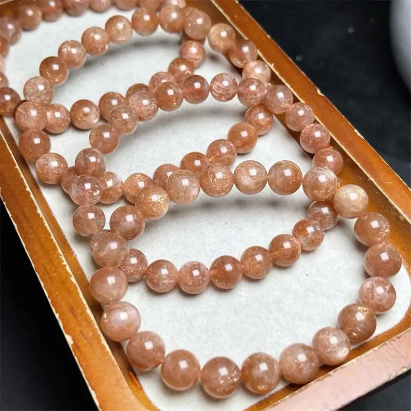 Natural Sunstone Bracelet Gemstone Healing Fengshui Round Beads Jewelry Couple Holiday Gift 1PCS 8/9MM
Natural Sunstone Bracelet Gemstone Healing Fengshui Round Beads Jewelry Couple Holiday Gift 1PCS 8/9MM