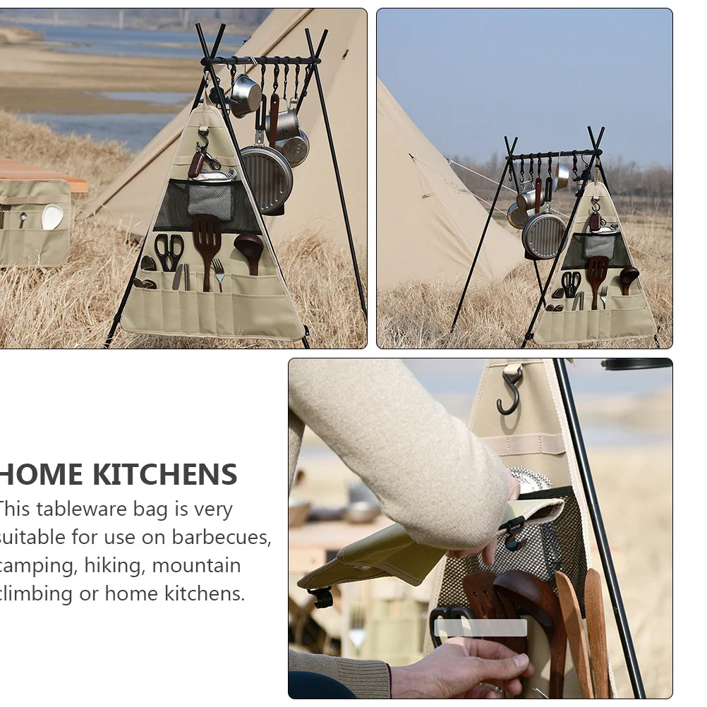 Camping Hanging Tableware Bag Lightweight Portable Organizer Cutlery Storage Bag for Outdoor Picnic Hiking Bbq
Camping Hanging Tableware Bag Lightweight Portable Organizer Cutlery Storage Bag for Outdoor Picnic Hiking Bbq