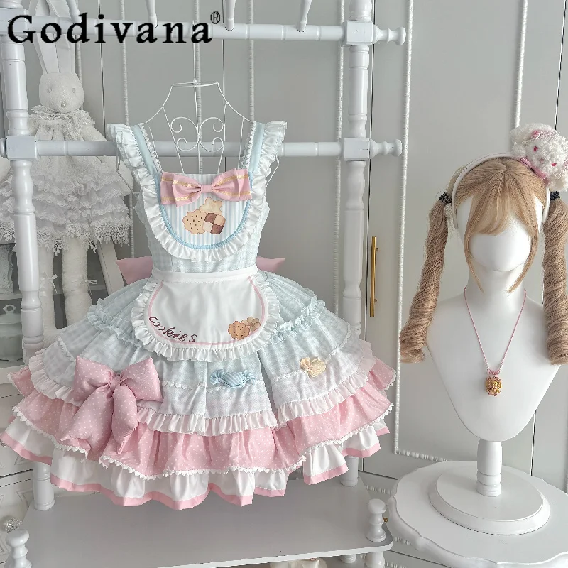 Original Japanese Girl's Lolita Dress Jsk Summer New Lo Dress Sweet Cute Kawaii Y2k Suspender Dress for Women Vestidos De Mujer
Original Japanese Girl's Lolita Dress Jsk Summer New Lo Dress Sweet Cute Kawaii Y2k Suspender Dress for Women Vestidos De Mujer