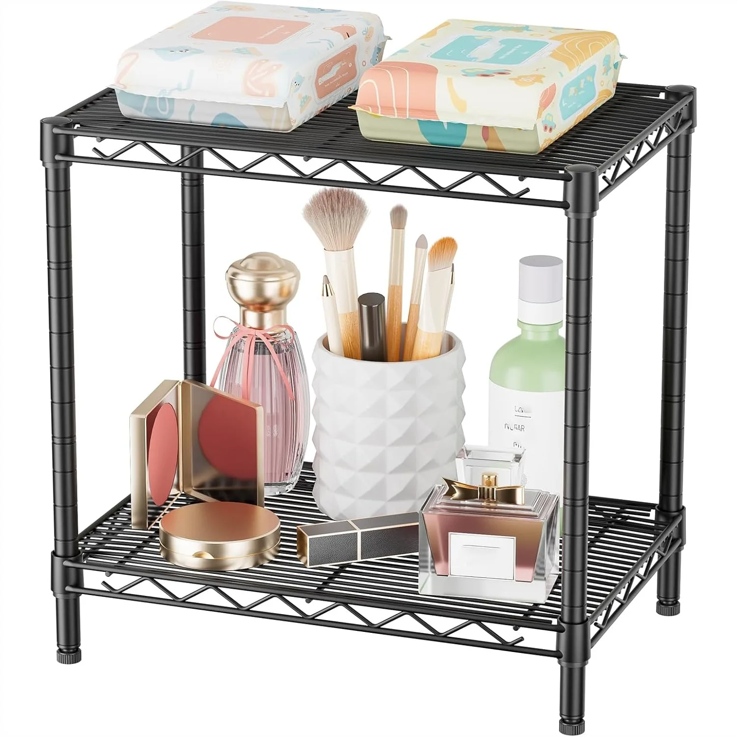 Adjustable Wire Shelving Unit, Metal Shelf for Laundry Room, Bathroom, Kitchen, Small Pantry Rack
Adjustable Wire Shelving Unit, Metal Shelf for Laundry Room, Bathroom, Kitchen, Small Pantry Rack