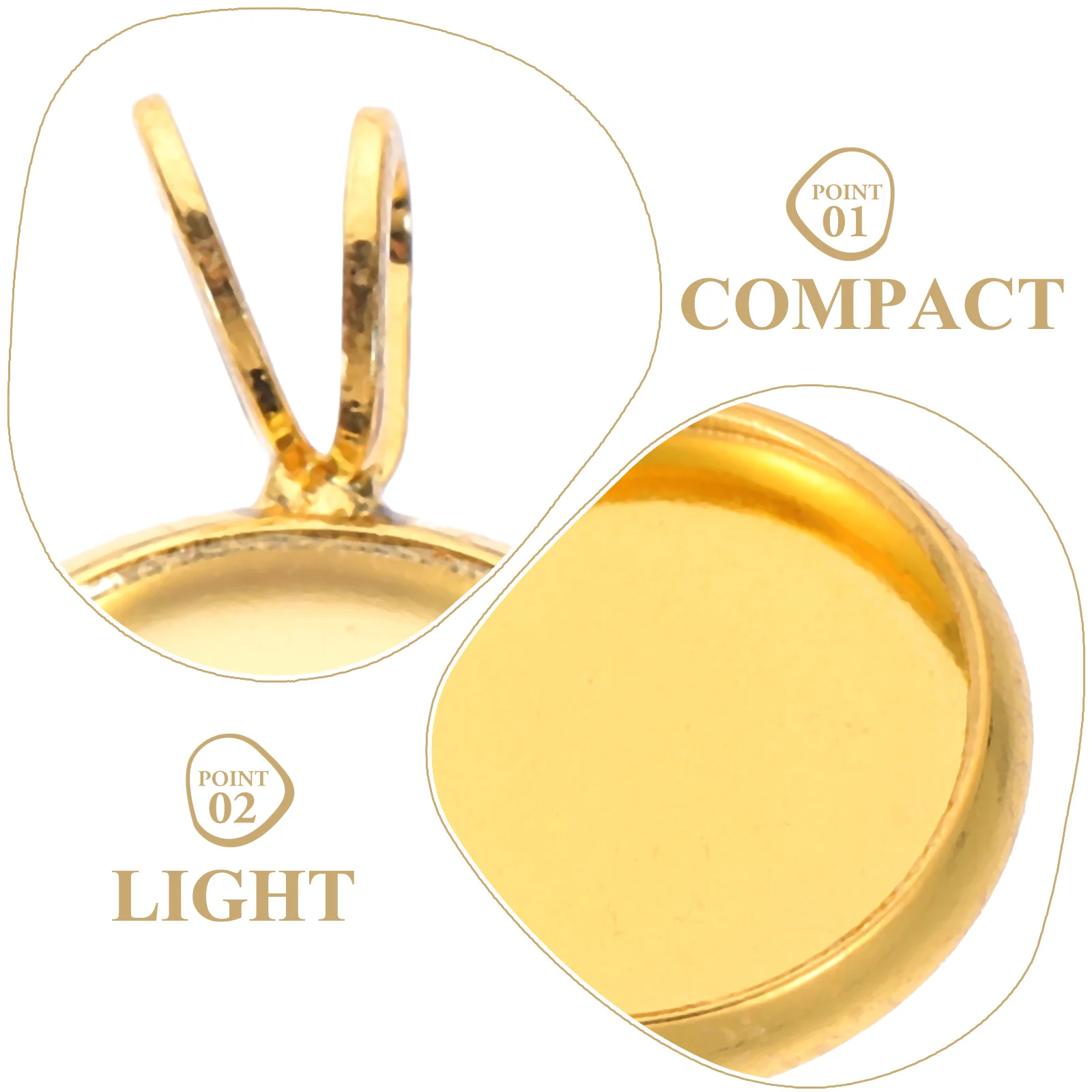 10 PCS Pendant Tray DIY Gold Colored Jewelry Trays Bezel Copper Plating Making Round
10 PCS Pendant Tray DIY Gold Colored Jewelry Trays Bezel Copper Plating Making Round