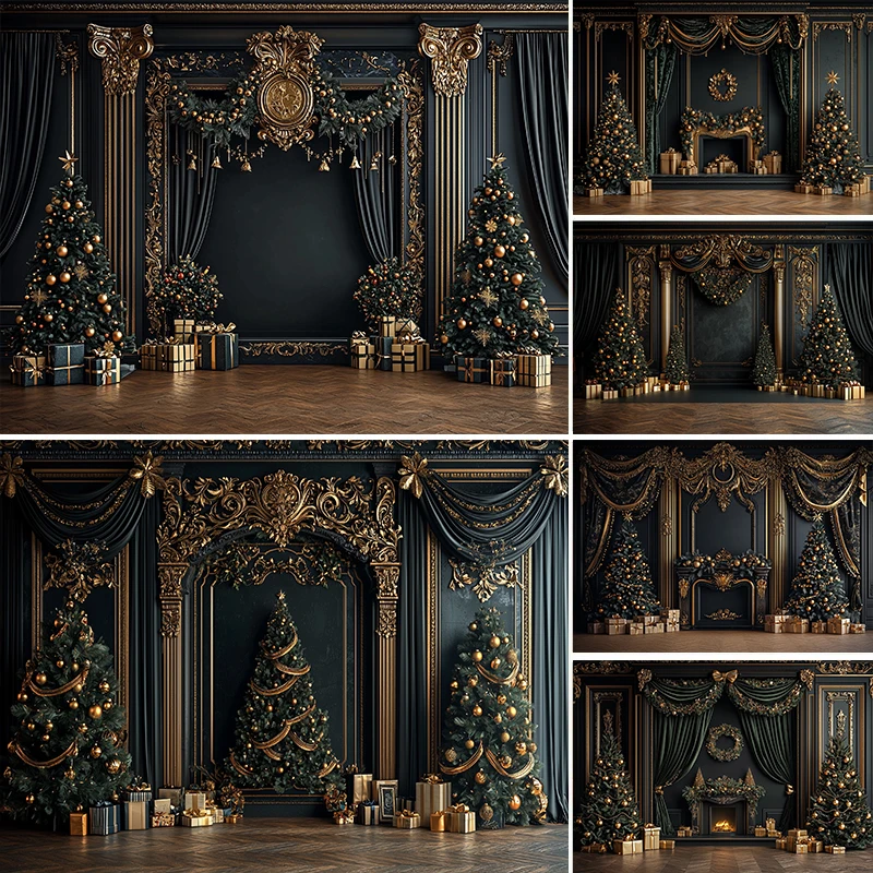LS Photography Background Black Christmas Vintage Fireplace Wall Xmas Tree Decor Children Adult Portrait Photo Backdrop Studio
LS Photography Background Black Christmas Vintage Fireplace Wall Xmas Tree Decor Children Adult Portrait Photo Backdrop Studio
