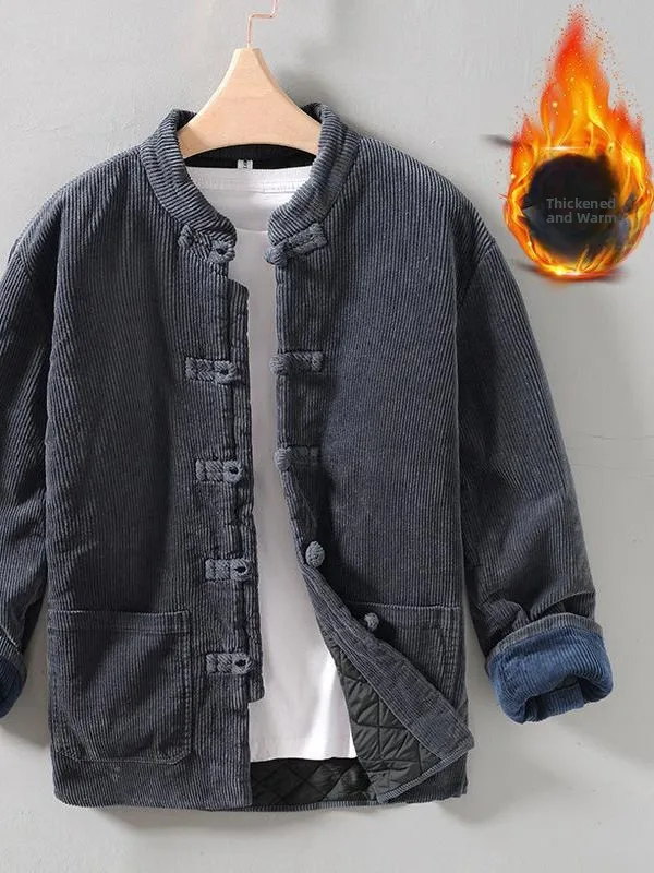 Men's Corduroy Cotton Jaet Winter Warm Loose Fit Stand Collar down Coat Faion Urban Sle Chinese Sle Youth Faion
Men's Corduroy Cotton Jaet Winter Warm Loose Fit Stand Collar down Coat Faion Urban Sle Chinese Sle Youth Faion