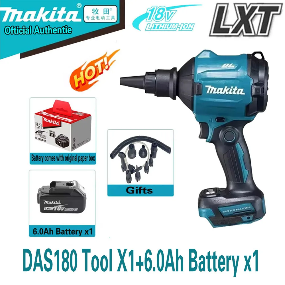Makita DAS180 drill 18v brush rechargeable air dust collector cleaning blowing wireless lithium battery inflato
Makita DAS180 drill 18v brush rechargeable air dust collector cleaning blowing wireless lithium battery inflato