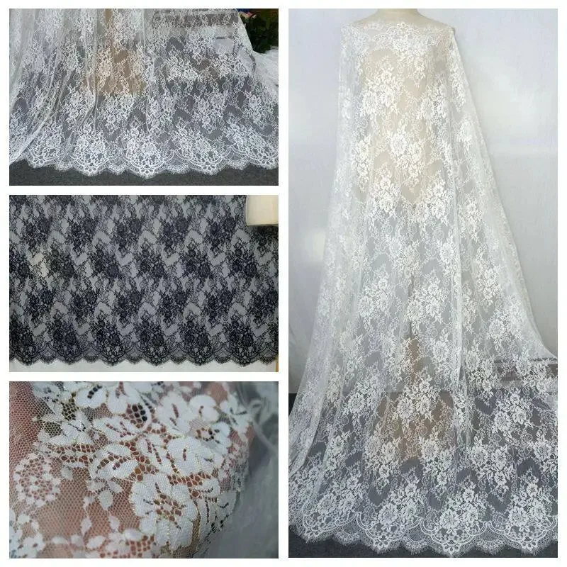 Exported Clothing And Wedding Dress Accessories Gold - Added Black And White Wide Eyelash Lace Dense Mesh Tulle Lace Trim Set
Exported Clothing And Wedding Dress Accessories Gold - Added Black And White Wide Eyelash Lace Dense Mesh Tulle Lace Trim Set