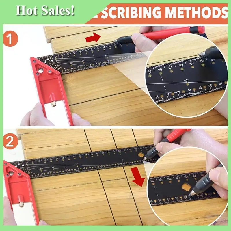 -A99Z Adjustable 12In Framing Square Ruler For Woodworking - Includes Durable Carpenter Pencil And 12 Refills
-A99Z Adjustable 12In Framing Square Ruler For Woodworking - Includes Durable Carpenter Pencil And 12 Refills