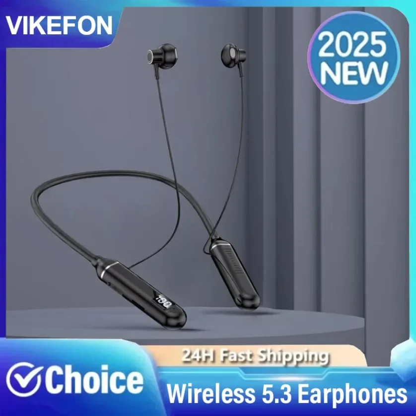 Беспроводные наушники 5,3, наушники с шейным ремешком, игровой светодиодный дисплей, стерео спортивная гарнитура, водонепроницаемые магнитные наушники с лямкой на шее
Беспроводные наушники 5,3, наушники с шейным ремешком, игровой светодиодный дисплей, стерео спортивная гарнитура, водонепроницаемые магнитные наушники с лямкой на шее