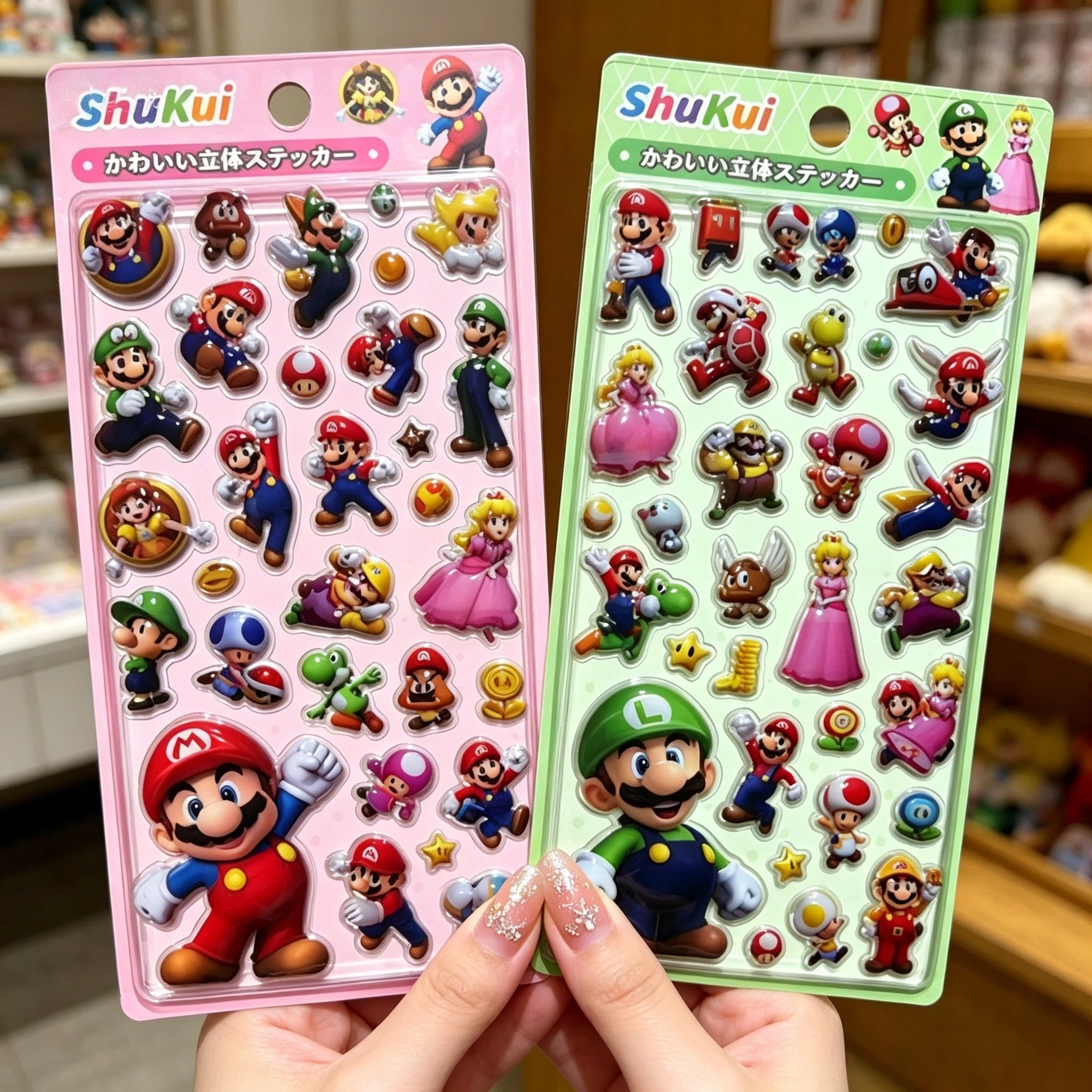 New Mario 3D Stereoscopic Crystal Stickers Children's Creative Handbooks Stereoscopic Decoration Stickers
New Mario 3D Stereoscopic Crystal Stickers Children's Creative Handbooks Stereoscopic Decoration Stickers