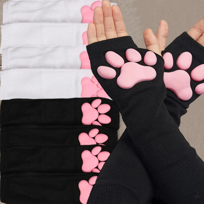 3D Cat Claw Sun Protection Sleeves Women Girls Cute Fingerless Cat Paw Pawpads Gloves Lolita Cosplay Halloween Party Mittens
3D Cat Claw Sun Protection Sleeves Women Girls Cute Fingerless Cat Paw Pawpads Gloves Lolita Cosplay Halloween Party Mittens