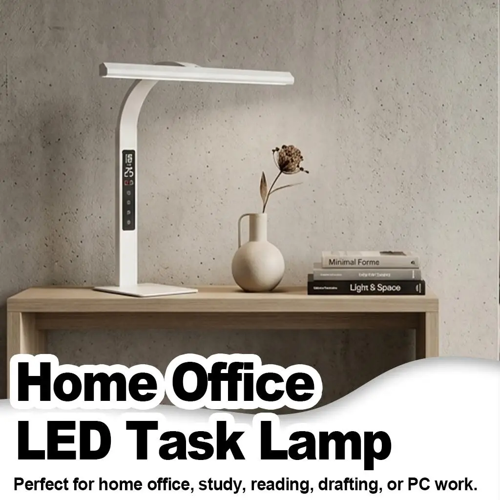 Stepless Dimming Digital Display LED Desk Lamp EU Plug 5 Color Modes Foldable Shadow Free Reading Fixture PC Room Art
Stepless Dimming Digital Display LED Desk Lamp EU Plug 5 Color Modes Foldable Shadow Free Reading Fixture PC Room Art