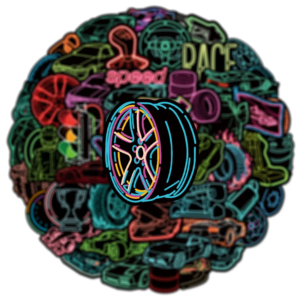 10/30/50pcs Creative Neon Racing Stickers Cool Cartoon Car Decals Waterproof DIY Helmet Luggage Phone Bike Graffiti Sticker Pack
10/30/50pcs Creative Neon Racing Stickers Cool Cartoon Car Decals Waterproof DIY Helmet Luggage Phone Bike Graffiti Sticker Pack