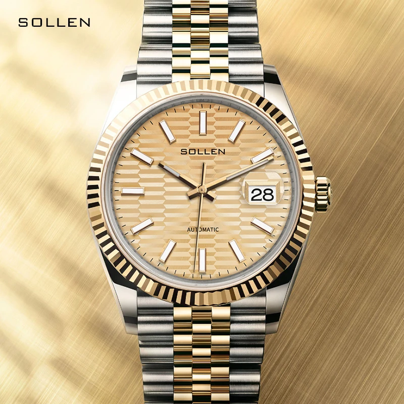 New Switzerland Luxury Brand SOLLEN Automatic Mechanical Men's Watches Waterproof Auto Date Luminous Full Steel Clocks SL9062
New Switzerland Luxury Brand SOLLEN Automatic Mechanical Men's Watches Waterproof Auto Date Luminous Full Steel Clocks SL9062
